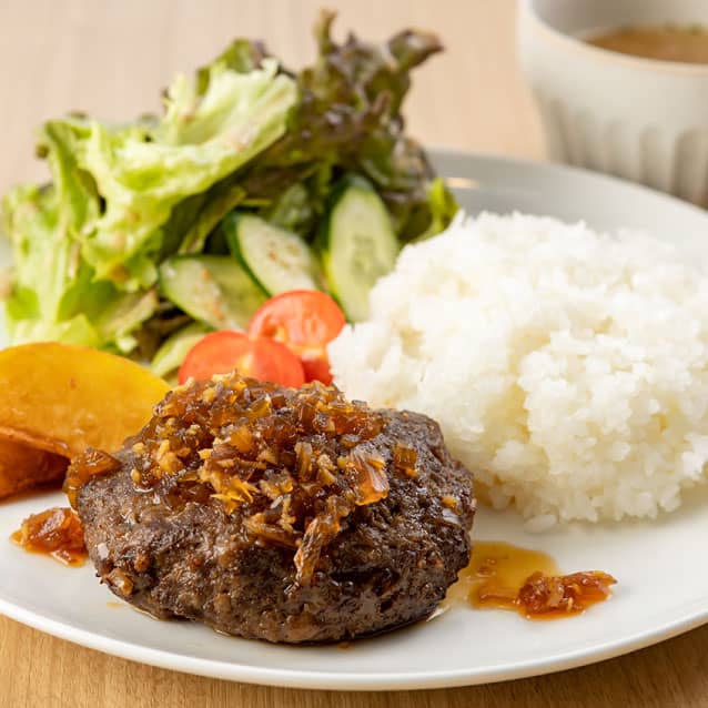 自家製牛100%ハンバーグプレート